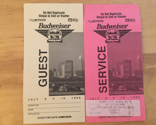 Stu and I had special passes to the Grand Prix